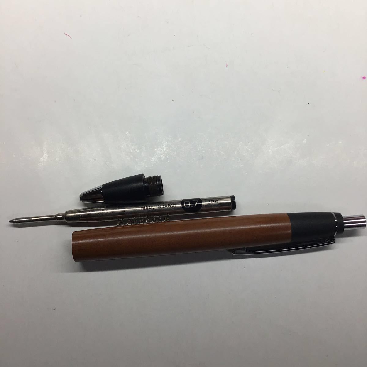 野原工芸 棗(なつめ) ボールペン スタンダード シルバー金具 箱 ウッド