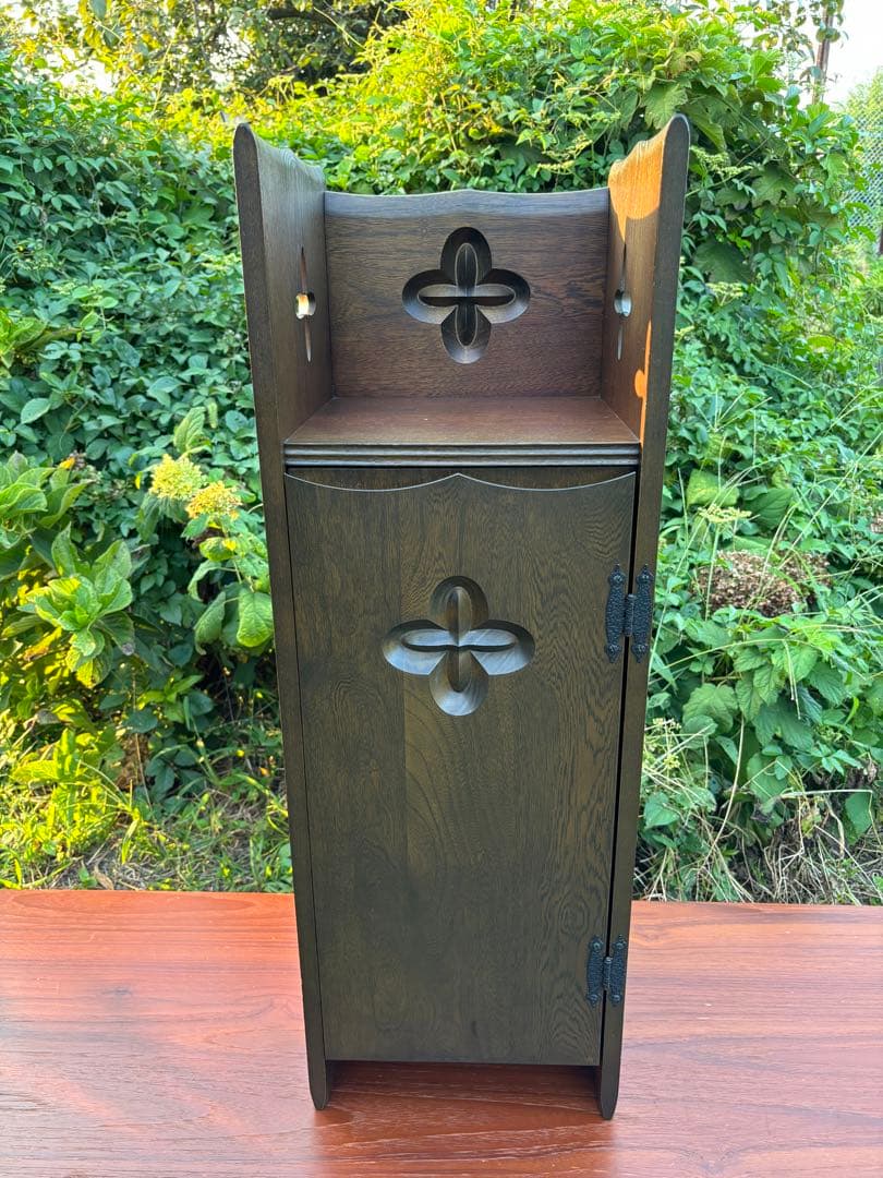 希少 karimoku カリモク 電話台 花台 飾り棚 平成レトロ 彫刻