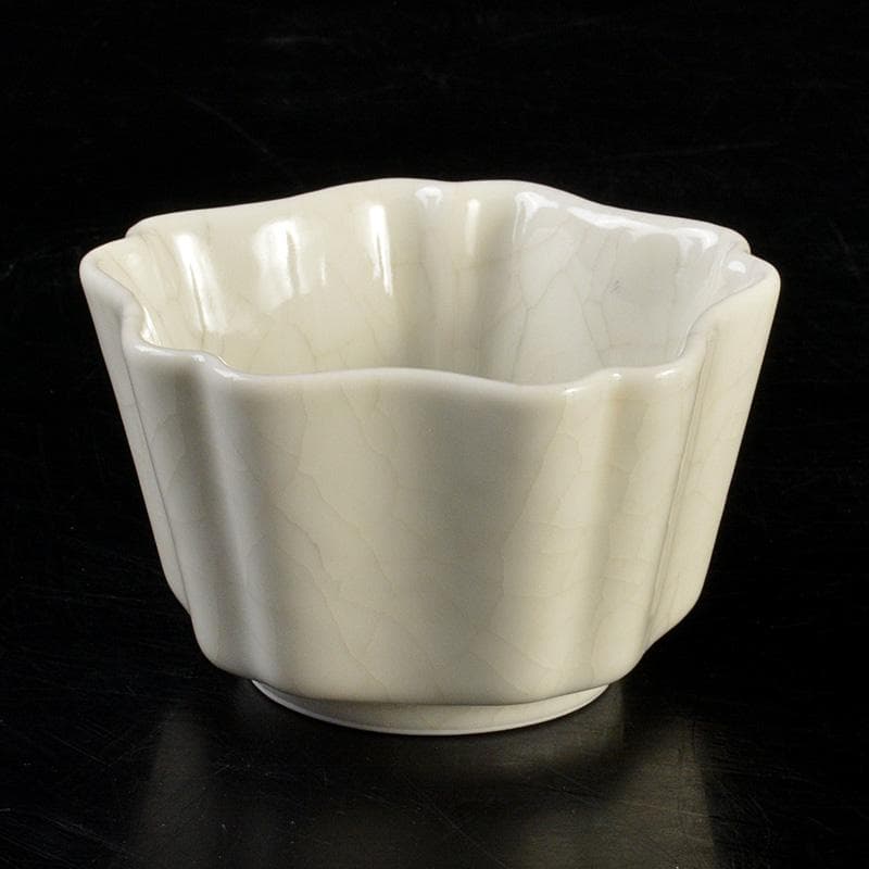 亀甲紋 古伊万里 幾何学文 覗き のぞき 猪口 希少！ 亀甲紋 古伊万里