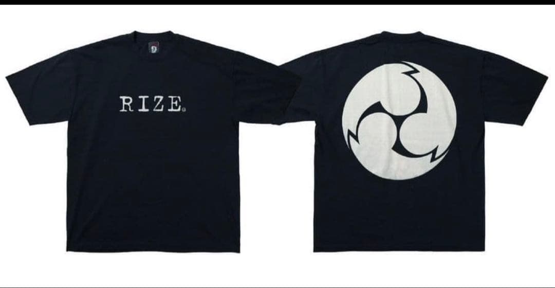 RIZE. Tシャツ 黒 家紋 XXL RIZE RIZE. Tシャツ 黒 家紋 XXL 家紋 LogoTee Tシャツ XXL 新品未開封